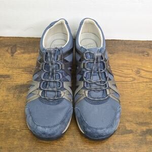 Dansko Henriette Sneakers 11.5 12 EU 42 Navy Suede Comfort Walking Travel